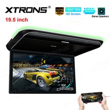 19.5" Flip Down Car Roof Monitor Ceiling Overhead HD TFT Screen 1080P USB HDMI