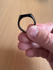 Outlaws Amsterdam - Square Black Ring - Size 13