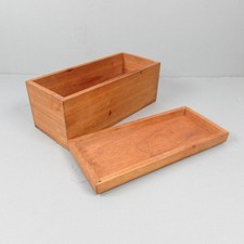 Vintage wooden stationary box