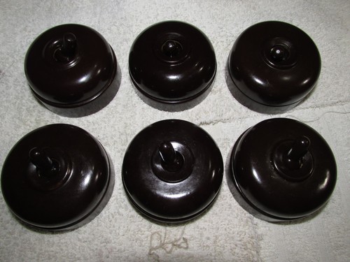 Six vintage bakelite light - bakelite,