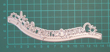 Wavy Christmas Border Metal Cutting Die / Christmas Banner Sentiment Die Cutter