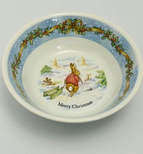Collectable Wedgwood Peter Rabbit Dish - Merry Christmas