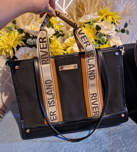 River island black - river, tote