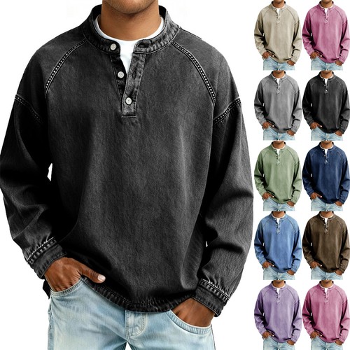 Mens button tops denim - mens,