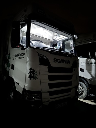 Scania interior white led - interior,