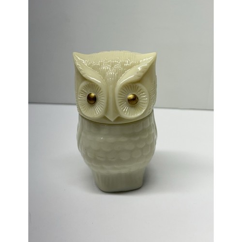 Avon milk glass - avon, owl