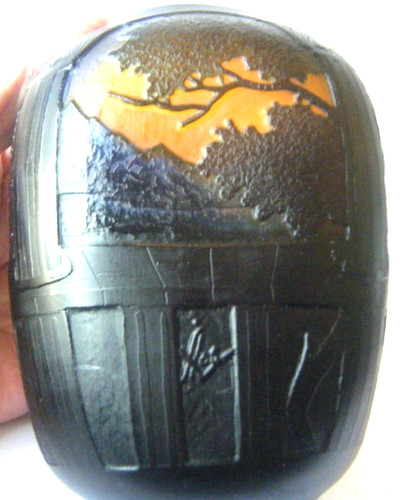 Signed french cameo art - signed,