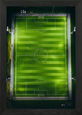 green football field Framed