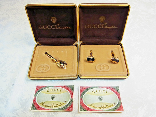Vintage gucci cufflinks - gucci, &