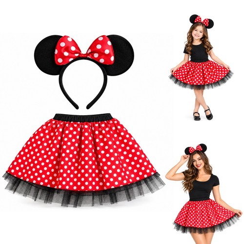 Red polka dot - red, mouse