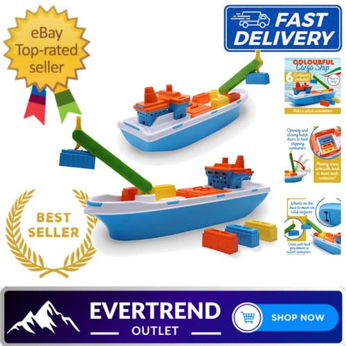 41cm colourful cargo ship - 41cm,