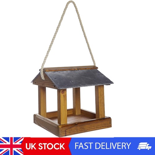 Hanging bird table slate - bird, roof