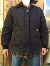 L Carhartt reclaimed Sandstone Duck Arctic Traditional Coat - Quilt Lined GC bla