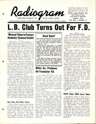 August 1957 radiogram scott - 1957,