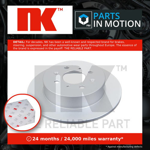Brake discs pair solid - 2x,