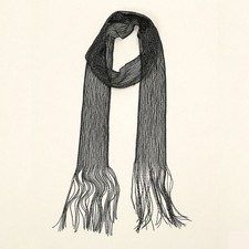 Thin Long Tassel Scarf Vintage