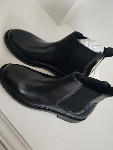 Zara men black leather - black,