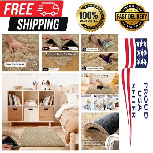 Fluffy shag area rug - fluffy,