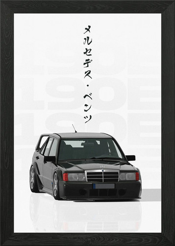 Mercedes 190e evo framed - mercedes,