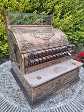 Antique Shop Advertising Brass National Cash Register Till Display Prop FREEPOST