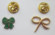 Bundle Of Two Macmillan Cancer Care Bow  Pin Badges