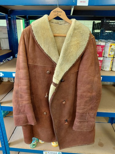 Vintage men tan - men's, sheepskin