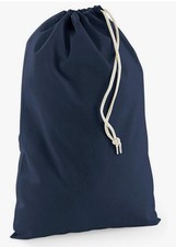 COTTON 2x WESTFORD MILL STUFF BAG GYM TRAVEL STORAGE SHOPPIN NAVY SIZE XL BNWOT 