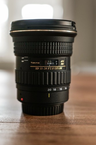 Tokina 20mm f2 - 11-20mm, f2.8