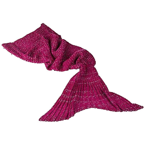 Magenta mermaid tail blanket - magenta,
