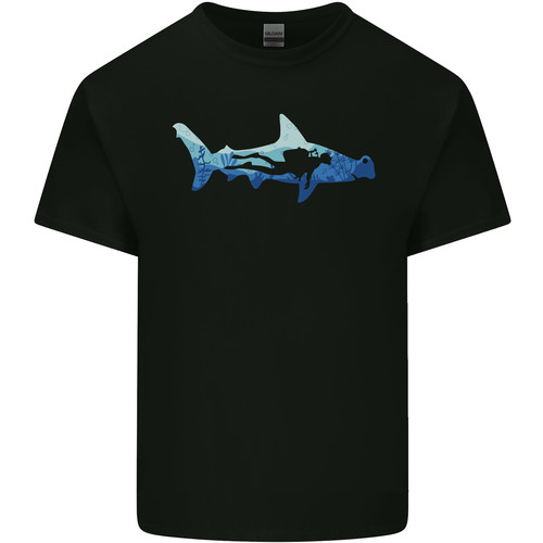 Hammerhead shark scuba - hammerhead, diver