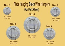 Flexible Black Wire Plate Hanger Decor Display Spring Wall Hanger Dish Holder
