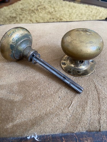 Brass door knobs handles - brass,