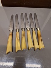 Antique horn handled table
