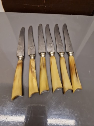 Antique horn handled - , table