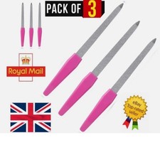 Small Metal Nail File 6" Diamond Dusted Coarse Nail Files Manicure Pedicure Tool