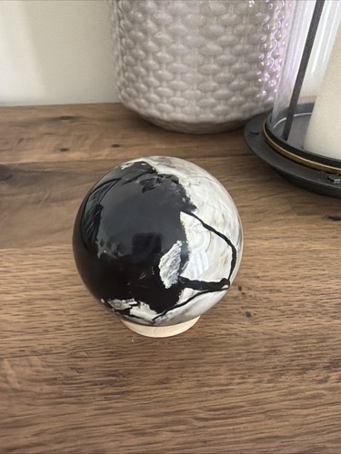 Volcanic agate crystal sphere - volcanic,