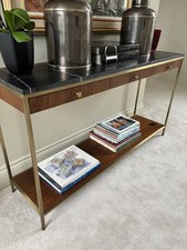 NEW! ANDREW MARTIN CHESTER  CONSOLE TABLE WITH MARBLE TOP £1695