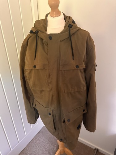 Zara men green parka - men’s,