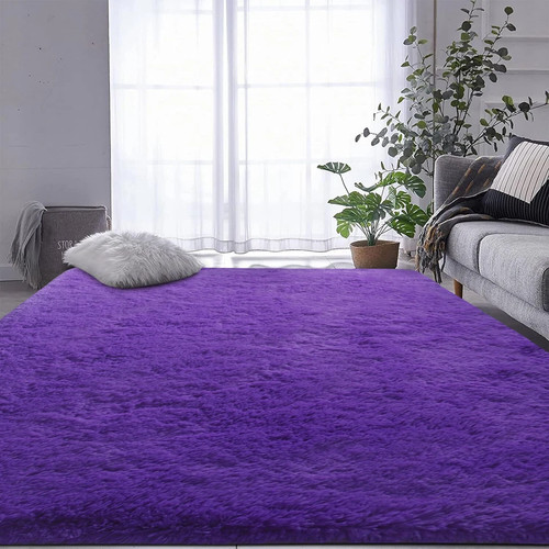 Fluffy rug large shaggy rugs - rug,