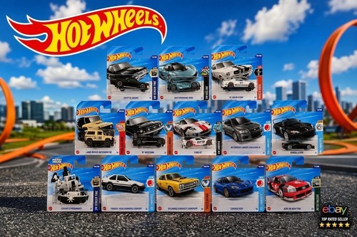 Hot wheels cars new in - 1:64,