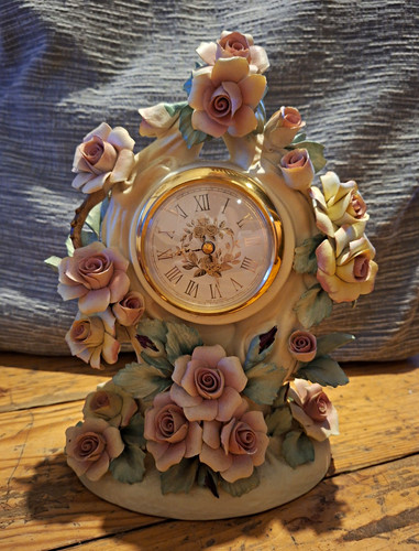 Roses romance clock - roses, of