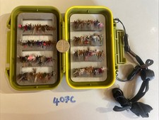Lureflash Waterproof Fly Box + Strap With 115 Dry & Top Water Small Flies