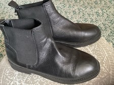 Schuh Real Leather Black Chelsea Boots Good Conditions Size 7 Worn Once Only