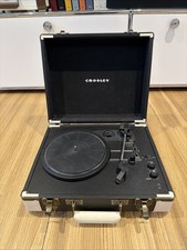 Crosley CR6019D-BK Executive Cruiser Portable Turntable Record Player Black