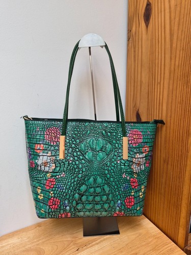 Emerald green floral embossed - emerald,