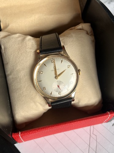 Gents 9ct gold certina - gold,