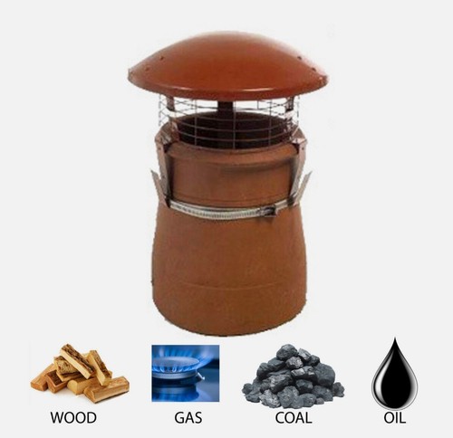 Chimney pot rain - pot, cowl/cap