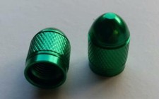 2 x Metallic GREEN Metal Steel
