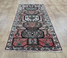 Antique PERSAIN CARPET RUG HAND MADE Oriental Vintage Wool Hamedan 157 X66 CM