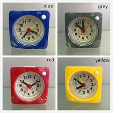 Quartz Alarm Clock With Night Light No Tick Snooze Silent Small Bedside Clocks